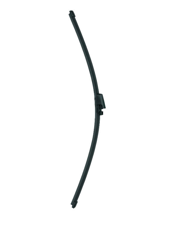 natural rubber rear wiper with frameless wiper. with spring steel backing