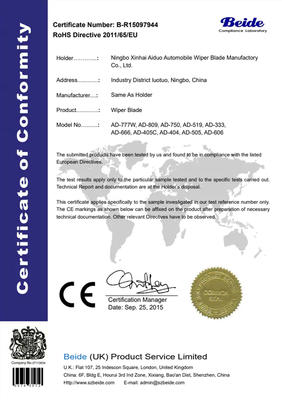 ROHS Certificate 